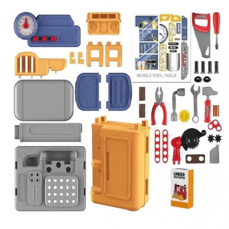 4 in 1 Mobile Tool Table Trolley Case for Boys