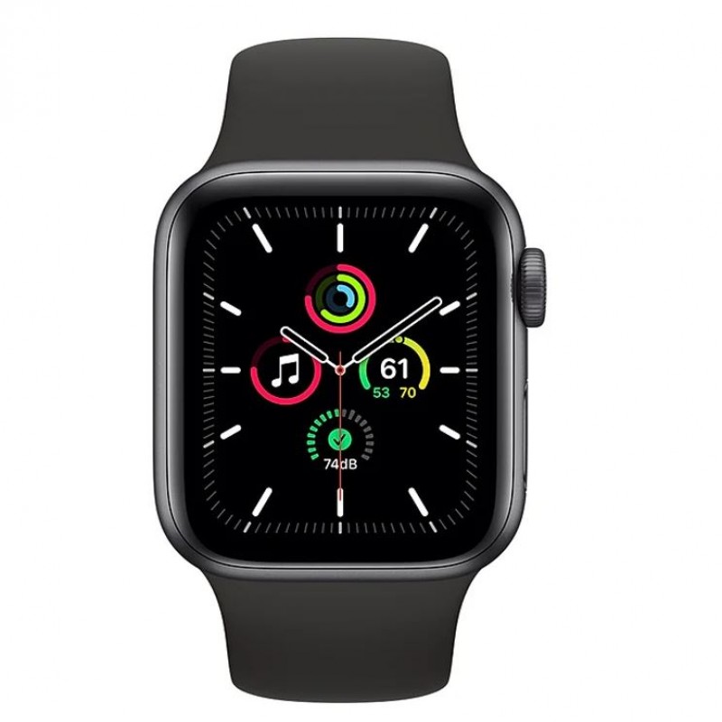 Apple Watch SE Space Gray Aluminum Case with Sport Band (GPS) with One Year Warranty