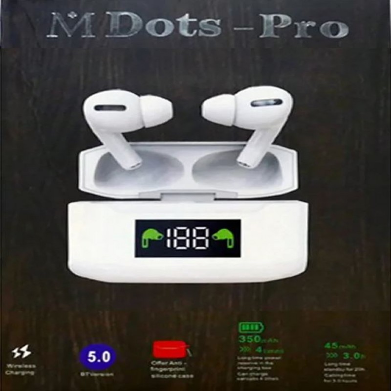M.Dots Pro Wireless Earphones with HD Display