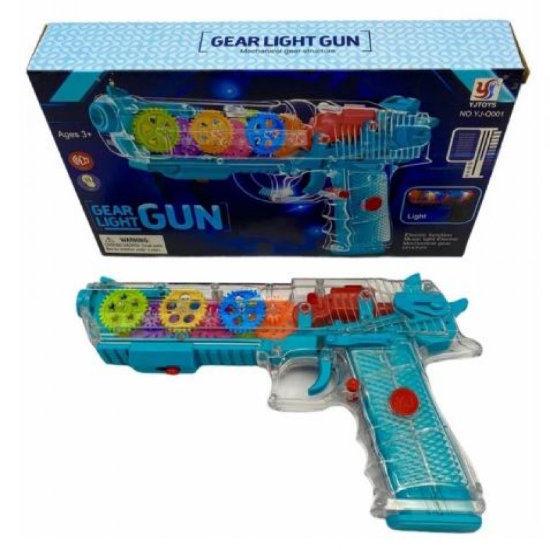 Gear Light shooter with Flash Light - Educational Transparent Shooter for Kids