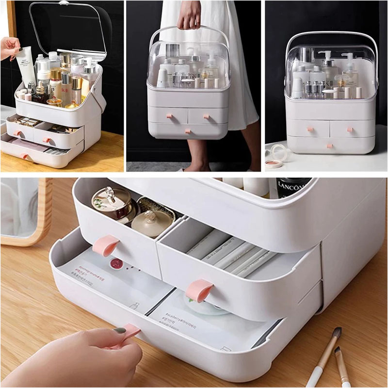 Transparent Cosmetic Storage Box Large