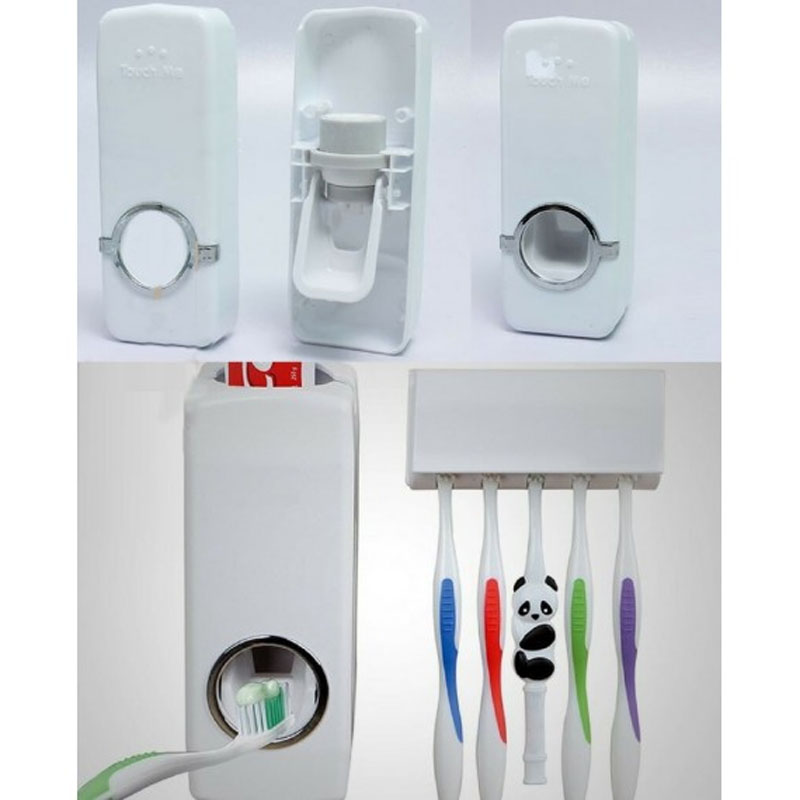 Toothpaste Dispenser & Brush Holder
