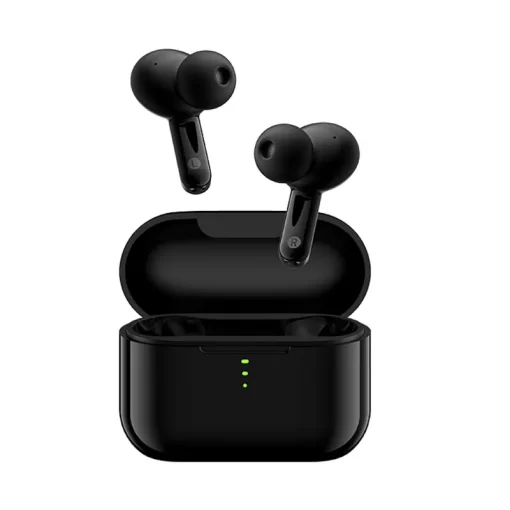 QCY T10 Pro True Wireless Earbuds with 4 Mics Noise Cancelling - Black