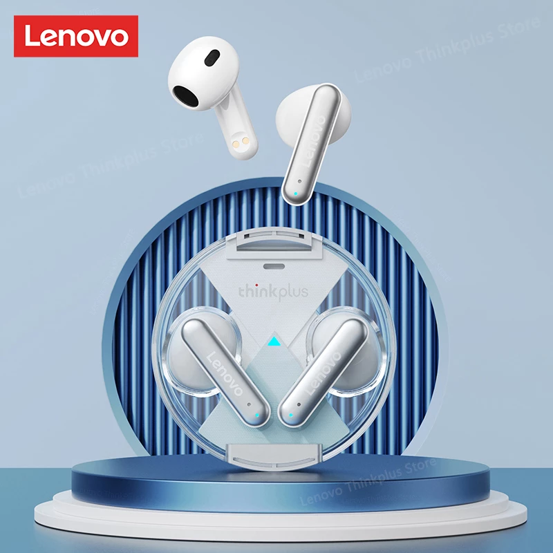 Lenovo LP10 True Wireless Headphones with Transparent Case