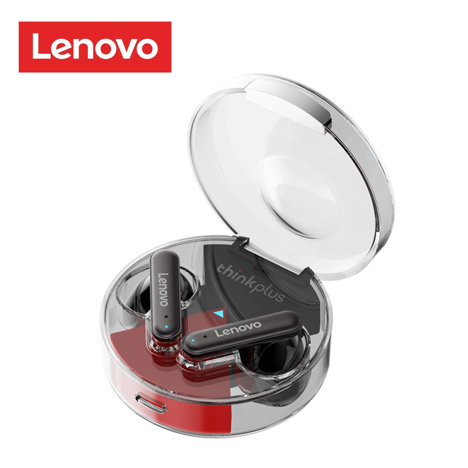 Lenovo LP10 True Wireless Headphones with Transparent Case