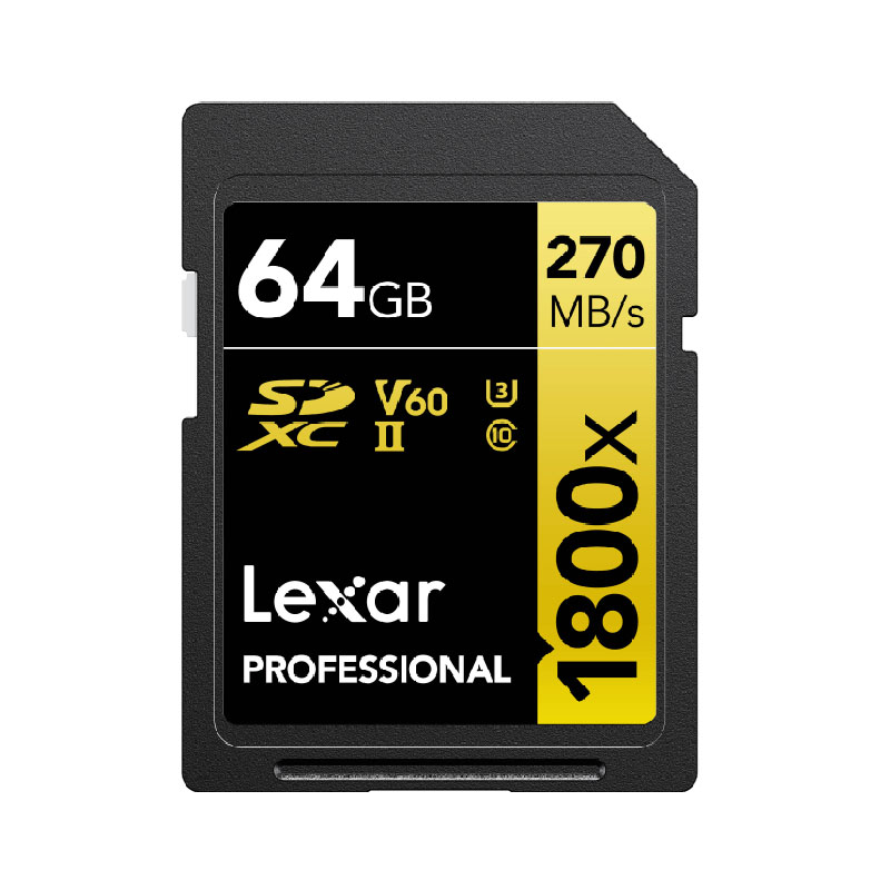Lexar 1800x 270mb/s UHS-II SD CARD