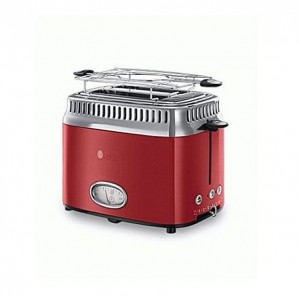 Russell Hobbs Retro Ribbon 2 Slice Toaster Red (21680-56)