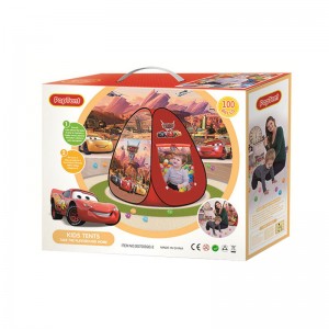 Cars Mcqueen Foldable Kids Play Tent with 100 Soft Balls SG7003QC-2