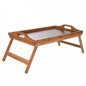 Bamboo Breakfast Serving Tray with Handle