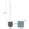 Flexible Brush and Holder for Toilet